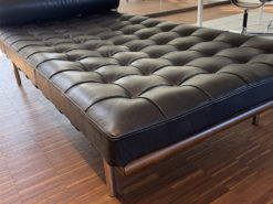 Walter Knoll, Black Leather Lounger, Barcelona