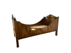 Biedermeier, Bed, Solid Wood, Inlays