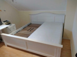 White Double Bed, 200 x 200cm