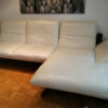 Corner Sofa, Cremecoloured, Leather