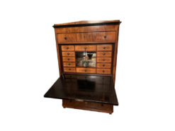 Biedermeier Secretary, Solid Wood, Desk