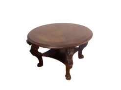 Round Table, Gothic Style, Solid Wood