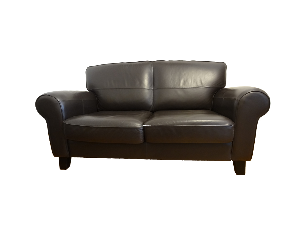 residentie Verantwoordelijk persoon Platteland 2-Seat Sofa, Armchair, IKEA, Ystad Series, Black Leather - Original Antique  Furniture