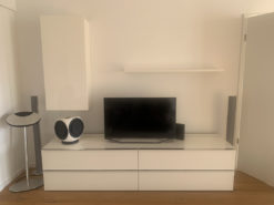 White Wall Unit, Living Room, TV-Lowboard