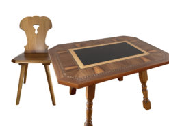 Handmade Table Montafon, Chairs, Stölker Stuhlfabrik