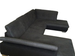Big Sofa, Black, Fabric, Living Room