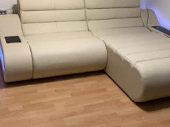 Italian Designer Sofa, Leather