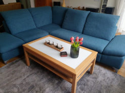 Blue Corner Sofa, Schilling, Fabric