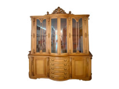 Vintage Display Cabinet, Solid Wood, 20th Century