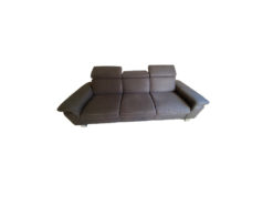 Fabric Relax 3-Seat-Sofa + Stool, Brown