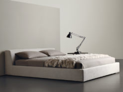 Italian Designer Double Bed Louris, Meridiani