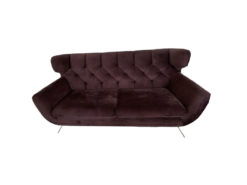 Brown 2-Seat Sofa, Living Room, Fabric, Modern Art