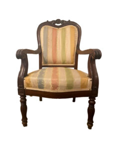 French Antique Upholstered Armchair