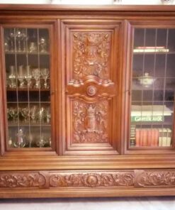 Men's room Wotan 50s/60s, living room cupboard, lion paws