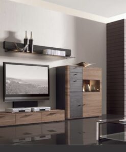 Massivholz Wohnwand / Set der Firma Hartmann Serie Cando