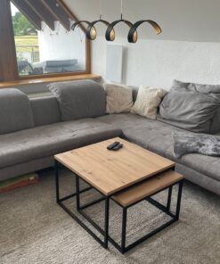 Sofa grau B222/271xH 70xT92cm