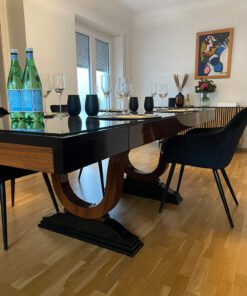 Esstisch Art Deco Stil + 4 Stühle
