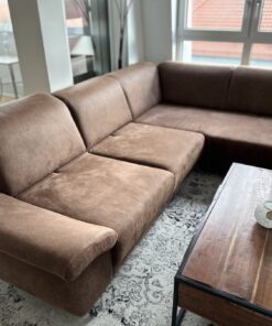 Sofa Industrial Lederoptik mit Relaxfunktion 290 x 210 cm