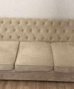 3-2-1-Chesterfield Couch in Samt