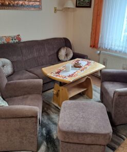 3 Sitzersofa mit Schlaffunktion,2 Sessel,1 Hocker+ Tisch ausziebar
