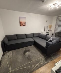 INOSIGN Ecksofa L Form mit Bettkasten Ottomane rechts