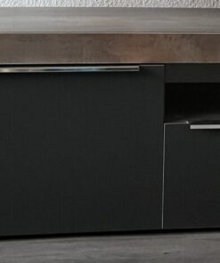 Lowboard Anthrazit/Braun 200x40,5x34,5 cm