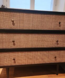 Rattan Holz Kommode