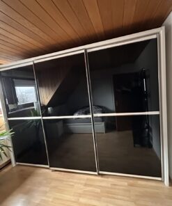 Vito Kleiderschrank groß - Schiebetüre Glas