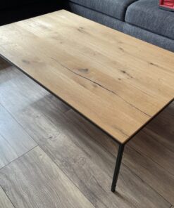 Interliving Couchtisch Santaneiche Furnier Metallgestell