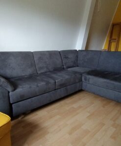 Ecksofa Davao mit Schlaffunktion und Stauraum unter der Ottomane