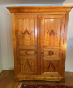 Steck-Schrank 2-türig Kirschbaum massiv, 169x66x217cm, gebraucht