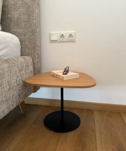 Set - 2x Dauphin Allora Lounge Tisch, Schlafzimmertisch, Beistelltisch AO5932, Eiche