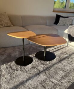 Set - 2x Dauphin Allora Lounge Tisch, Couchtisch AO5932, Eiche
