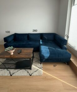 Blaue Couch/Sofa 260cm