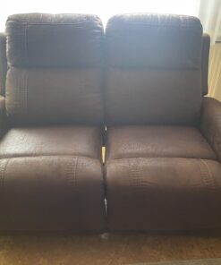Sofa-Set mit Relaxfunktion – 2-Sitzer – Braun – Sehr gepflegt