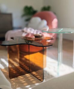 Set Designer-Couchtische aus gehärtetem Glas