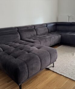 Wohnlandschaft/ Couch U-Form Cancun Velour