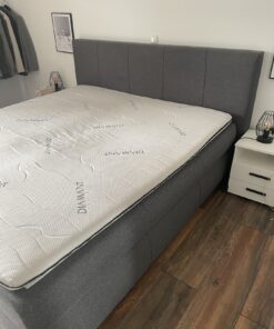 Boxspringbett anthrazit