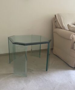 2 Beistelltische aus Glas