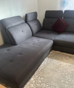 Sofa mit Schlaffunktion inkl. Vitrine