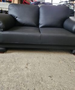 2er Couch schwarz neu