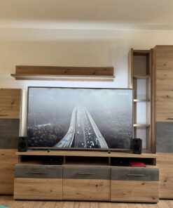Wohnwand BAJAZZO TWO HH81 Artisan Eiche Nachbildung