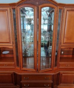italienische Vitrine/ Wohnzimmerschrank Masetti Kirschholz