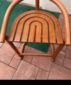 Vintage Hocker aus Eiche von Allmimö, 1980er, 2er Set