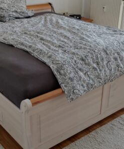 Bett Malta 180x200 cm, weiß/Antik