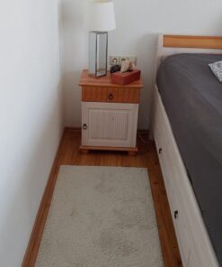 2 Stück Nachtkommode Helsinki, weiß/Antik