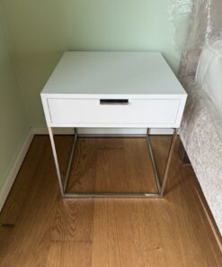 Zanotta Beistell- Nachttisch mit Schublade für Bett, 2x