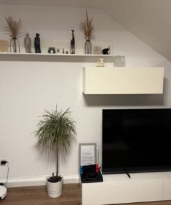 Wohnwand weiß Hochglanz