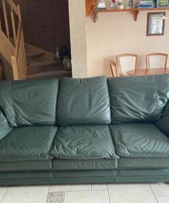 3-teilige Leder Wohnlandschaft