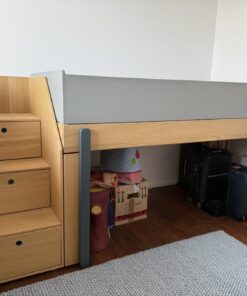 Flexa Popsicle halbhohes Bett mit Trepoe